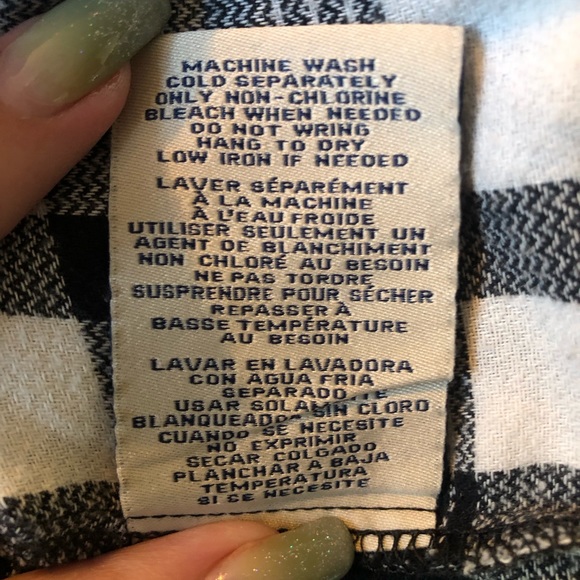 Boston Traders Black & White Flannel Shirt - Picture 5 of 7